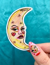 CRECENT MOON VINYL STICKER