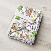 Image 1 of Dog & Frog - Throw Blanket