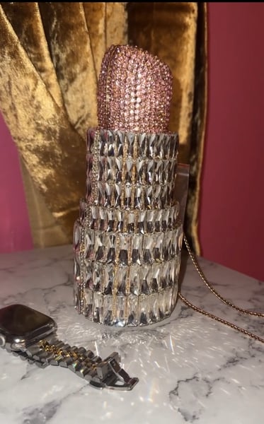 Image of Studded Lipstick purse