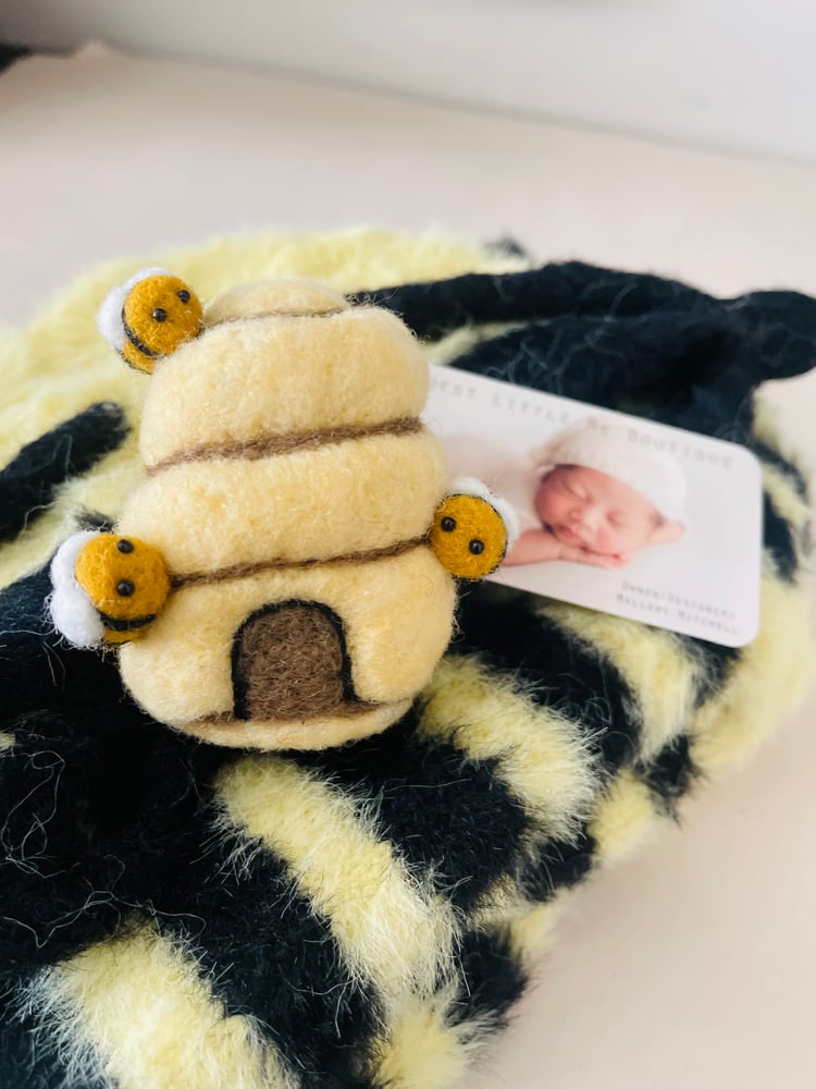 Image of Felted bee hive