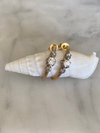 Image 3 of DIAMOND HOOP EARRINGS