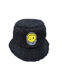 black Sherpa bucket hat 