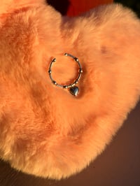 Image 2 of Mini heart charm ring 925ss