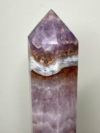 Image 9 of Large Lace Agate with Amethyst Generator #2411