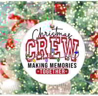 Image 2 of Personalized Christmas Crew Ornament
