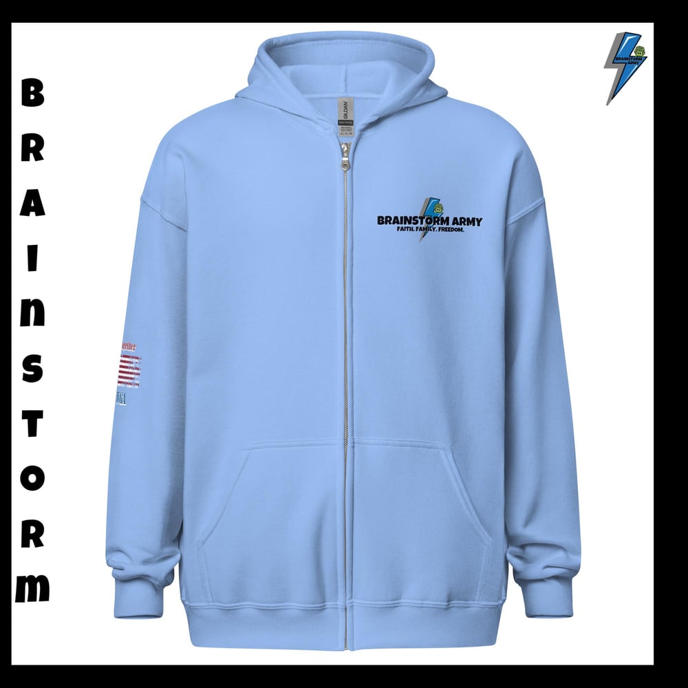 Brainstorm Army zip hoodie