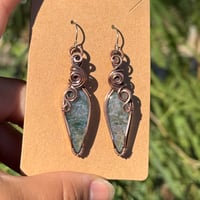Image 2 of Moss Agate Earrings 🌿💚