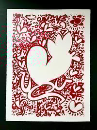 Image 2 of KOEUR CACHÉ - rouge Garance