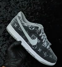 Image 1 of Grey Velvet Dunks