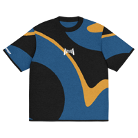 Image 3 of Life - Blue/Gold/Black - Knitted Shirt