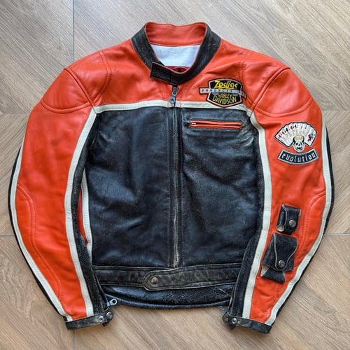 Image of Bok Brothers Harley Davidson Biker Jacket, Size Medium