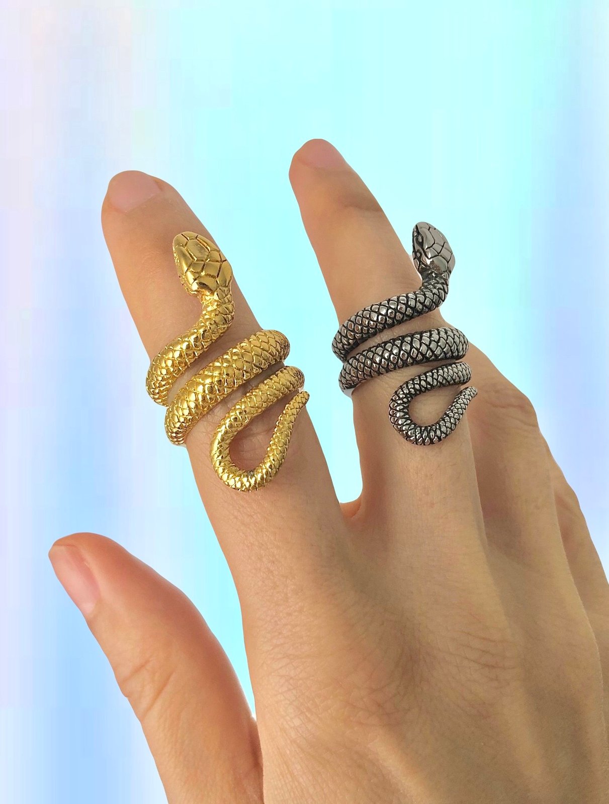 Wrap around deals snake ring