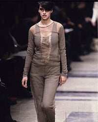 Image 7 of 1990s Helmut Lang Runway Mesh Longsleeve
