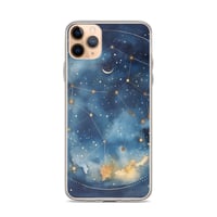 Image 2 of Celestial Constellation Night Sky Stars and Clouds Painting Clear Case for iPhone®