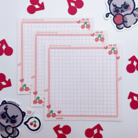 Image 4 of Cherry Memo Sheets