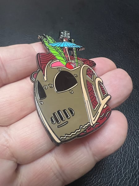 Image of (Last One!) 2.5” “Rocketeer” Inspired Tiki Mug Enamel Pin 2019