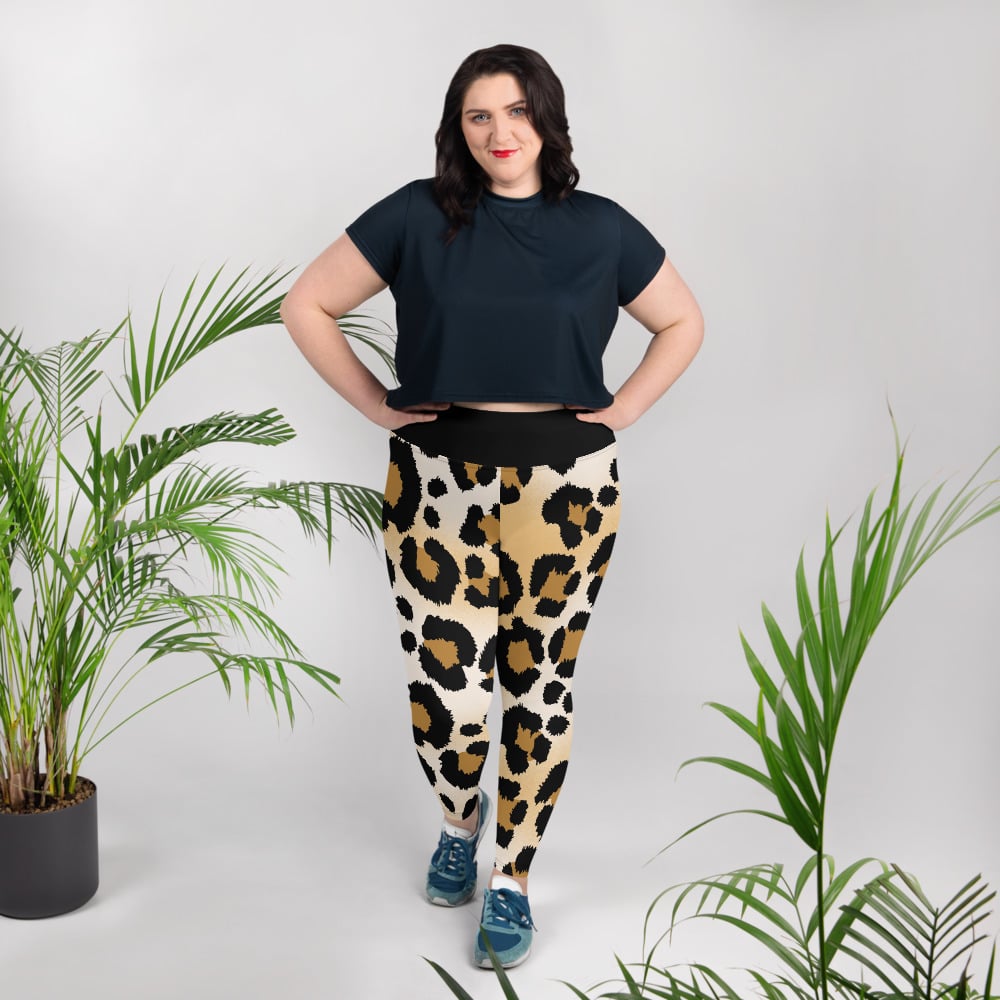 Leopard Print Plus Size Leggings Stuen X Apparel