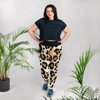 Image 2 of Leopard Print Plus Size Leggings