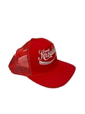 Image of The “Seek Knowledge” Trucker (Red)