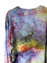 Image 8 of S Unisex Adult Soft Long Sleeve Tee in Watercolor Ice Dye