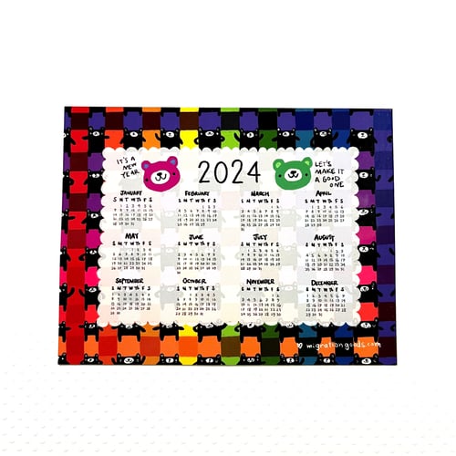 Image of 2024 calendar magnet