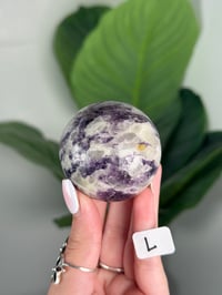 Image 12 of FLUORITE X CALCITE SPHERES