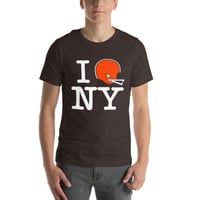 Image 1 of Unisex T-shirt, New York (Brown & Orange)