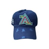 Art of Fame/ A-Team Logo/ Navy Blue Distressed Dad Hat