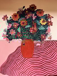 Image 2 of ‘Zinnia’ Original Artwork