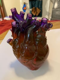 Image 1 of Resin Rainbow Anatomical heart