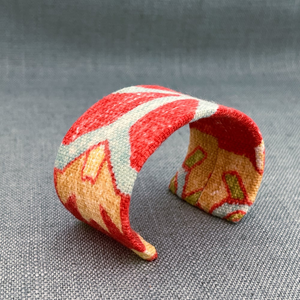 Image of Fabric Cuff - Coral I