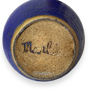 Image of TRI-COLOR LARGE EGG SHAPED VASE