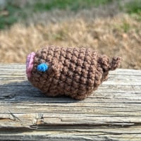 Image 2 of Crochet Pig Brown