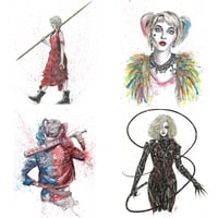 Image 1 of Harley Quinn and Catwoman Art Print Selection