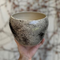 Image 3 of planter Black splatter