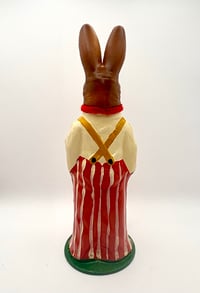 Image 2 of Retro German Paper Mache Spring Bunny Tabletop Display 