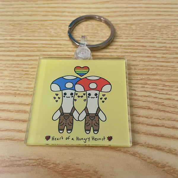 Image of Gay Mushroom Keychain 