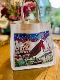 Image 4 of Christmas Robin Tote bag