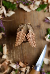 Image 1 of Fern Leaf ~ Earrings 