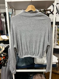 Image 1 of Garage gray crop elastic top