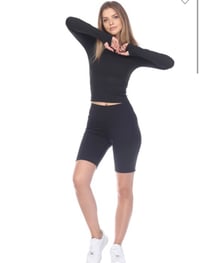 Image 3 of Black crop top 