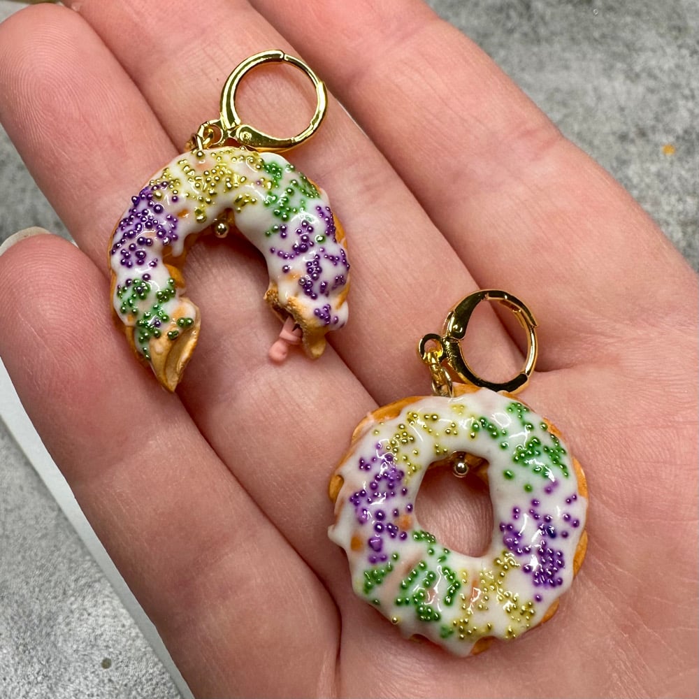 Image of King Cake Earrings 