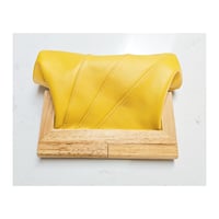 Image 5 of Daffodil Leather & Timber Clutch  