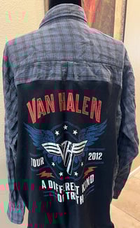 Vintage Blue/Black Flannel Shirt Van Halen