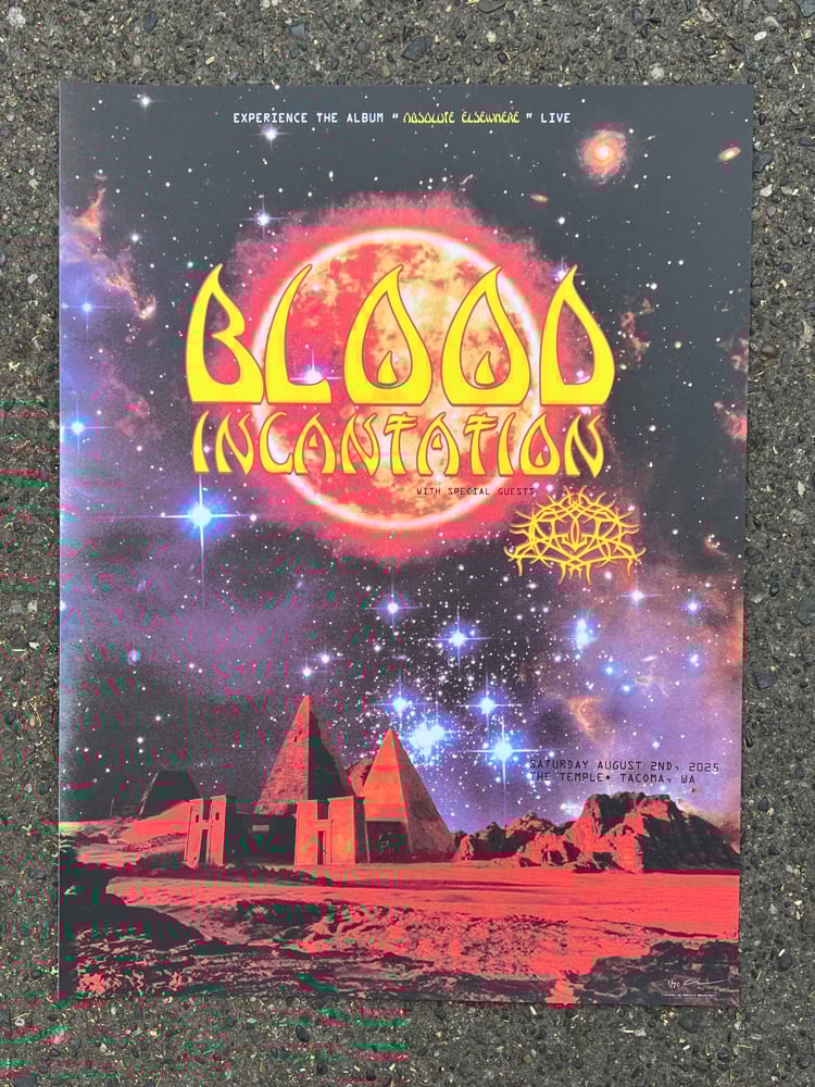 Image of Blood Incantation Tacoma,WA August 2nd,2025
