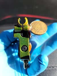 Image 2 of Green and copper coil tattoo machine 