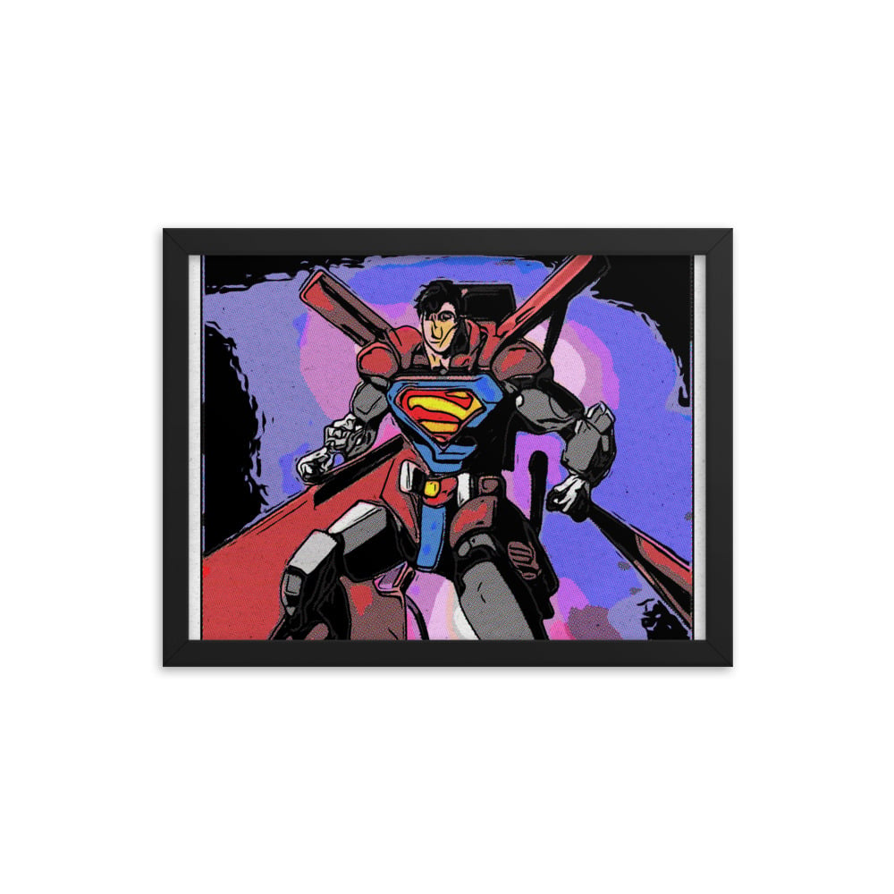 ZEN EXP - Robo-Superman Framed photo paper poster