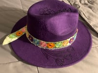 Image 3 of "Daughter of the King" Hand-Burned Panama Hat
