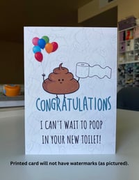 Image 1 of New Toilet! Housewarming Card