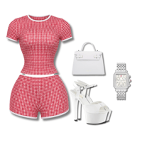 Image 2 of Picnic Date Gingham Set